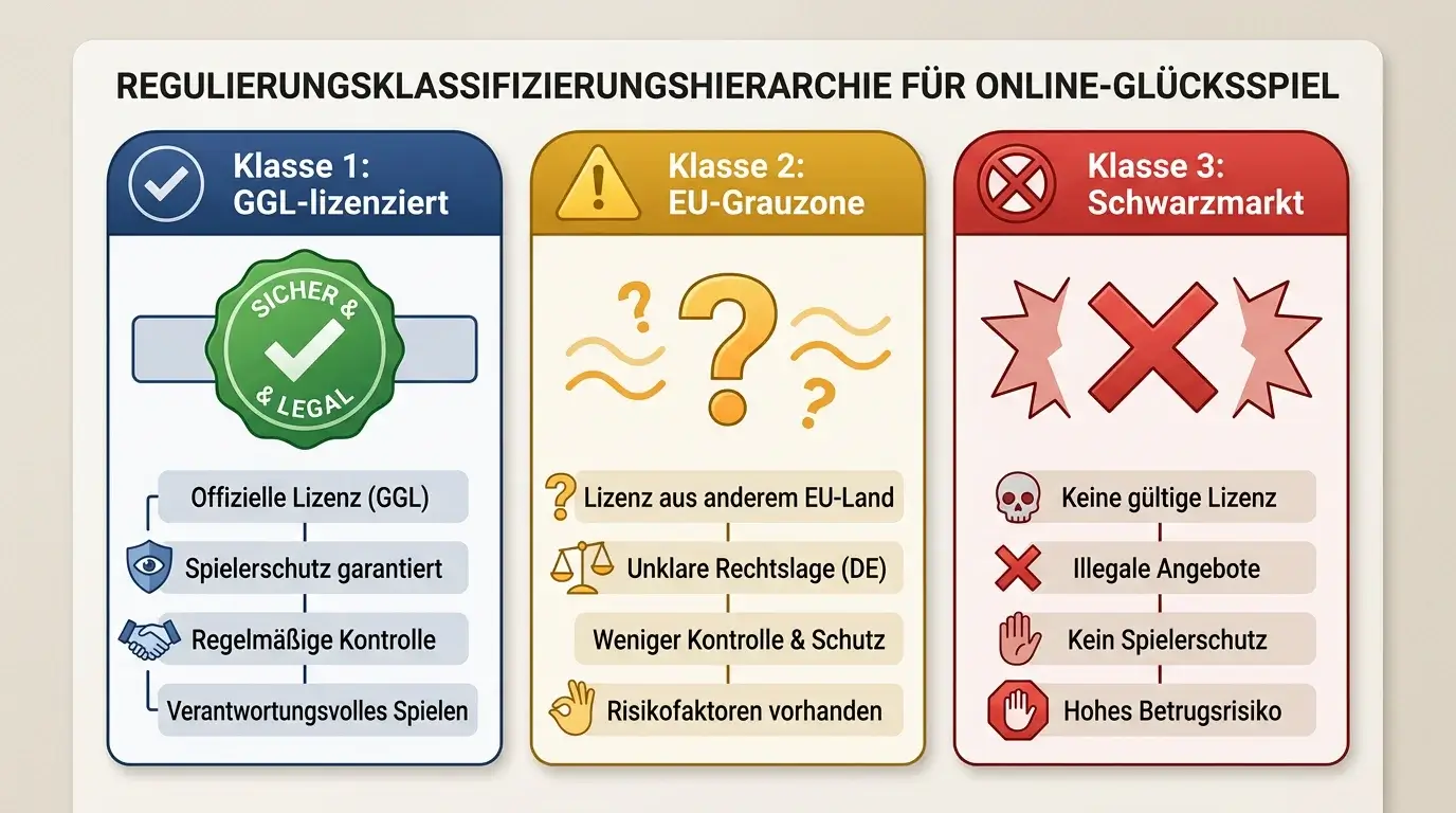 Das Drei-Klassen-System bei MMA-Wettanbietern in Deutschland: GGL-lizenziert, EU-Grauzone und Schwarzmarkt im Vergleich