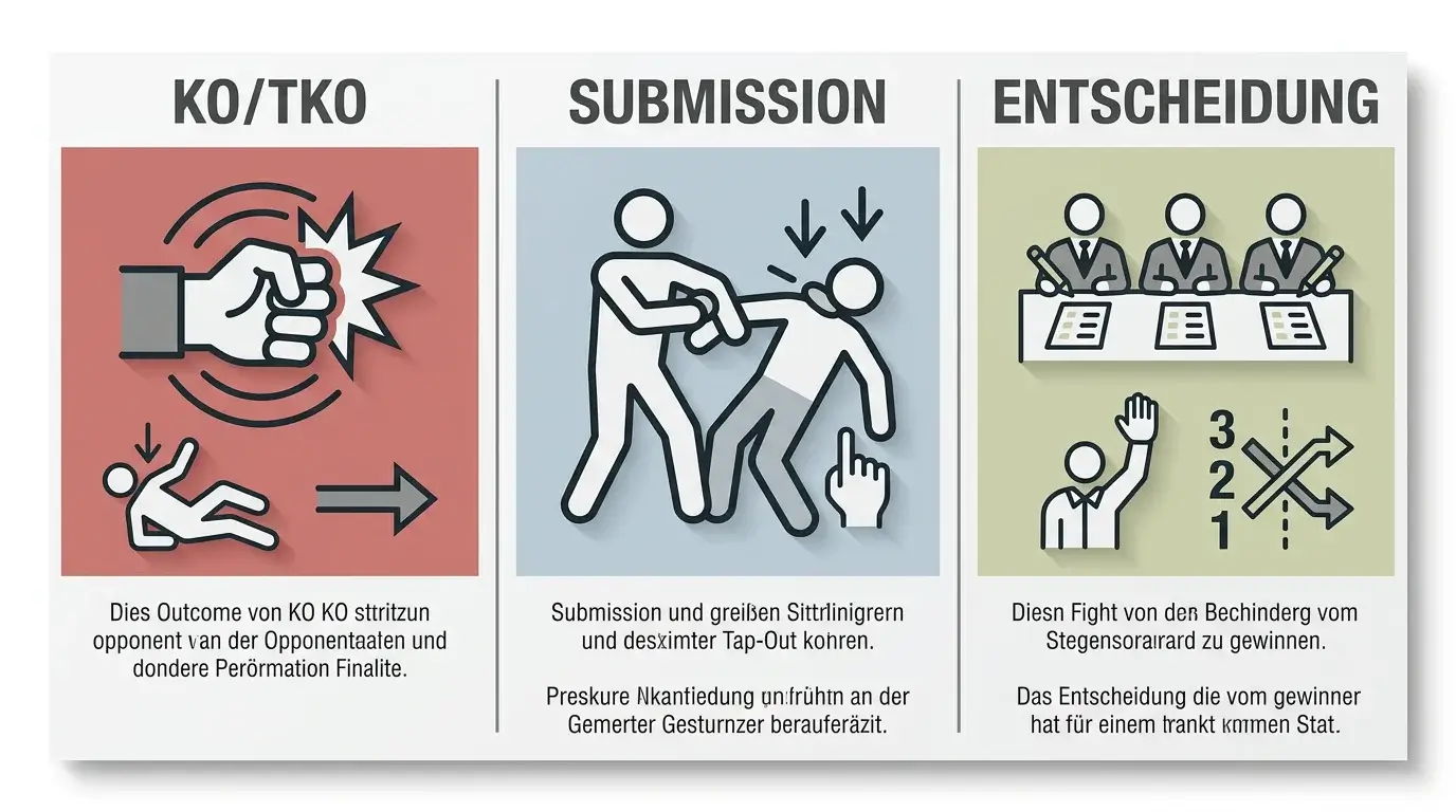 UFC Methodenwette Kategorien – KO TKO, Submission und Entscheidung als Wettoptionen erklärt
