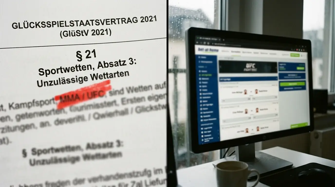 Das MMA-Bonus-Paradox in Deutschland – GlüStV-Whitelist verhindert UFC-Quoten bei lizenzierten Buchmachern