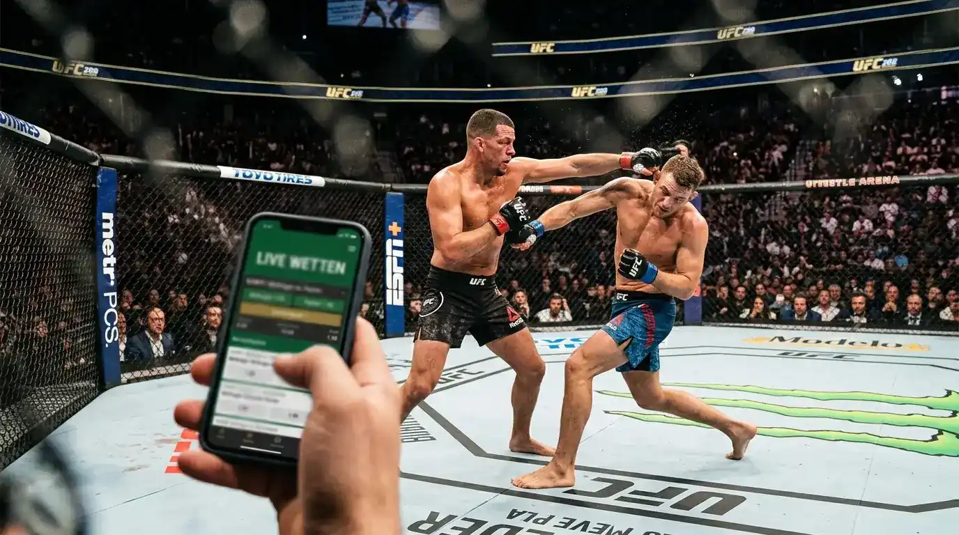 MMA Live Wetten – beste Anbieter für In-Play-Wetten auf UFC Kämpfe mit Markttiefe und Cash-Out im Vergleich