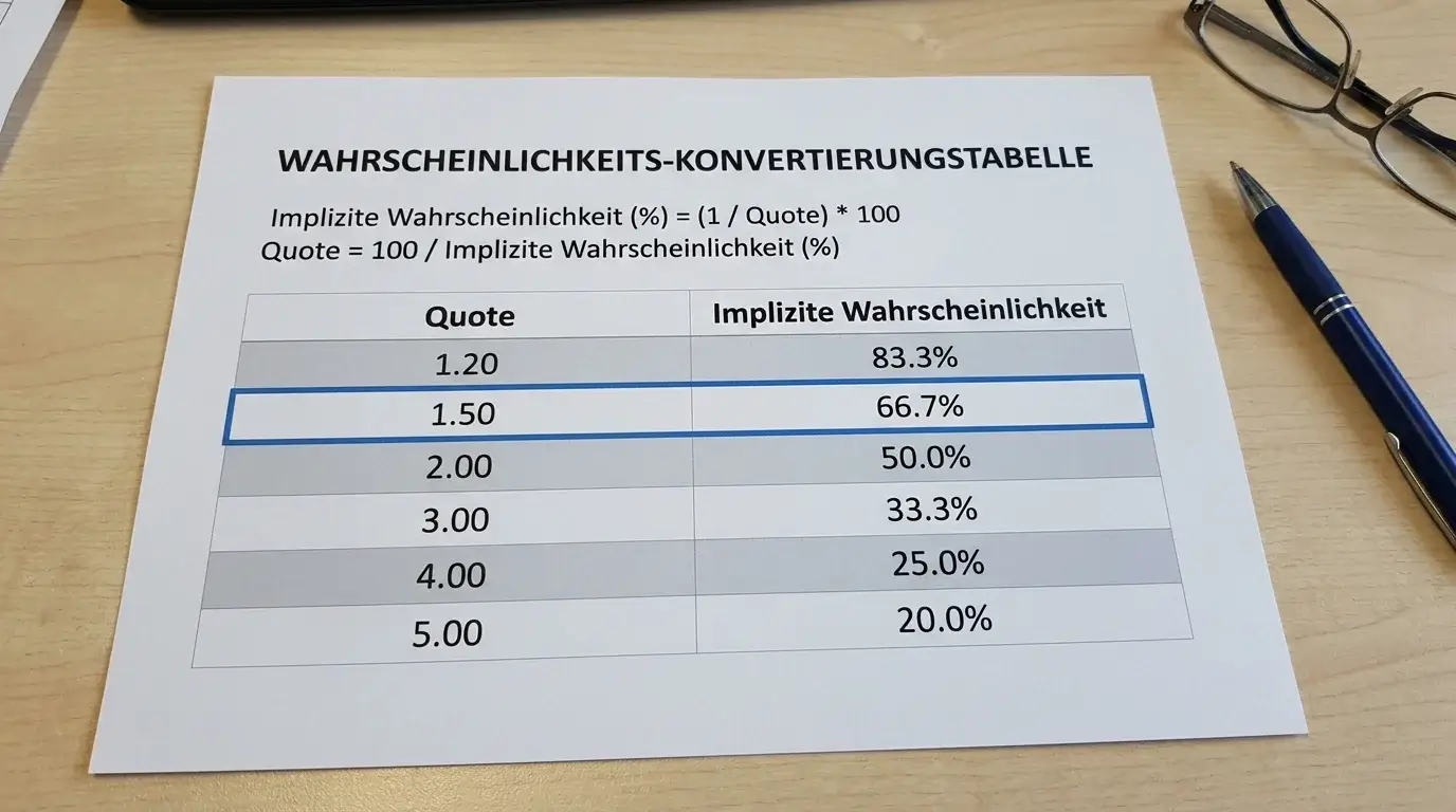 Implizite Wahrscheinlichkeit aus UFC MMA-Dezimalquoten berechnen – Value Betting Grundlage für Sportwetter