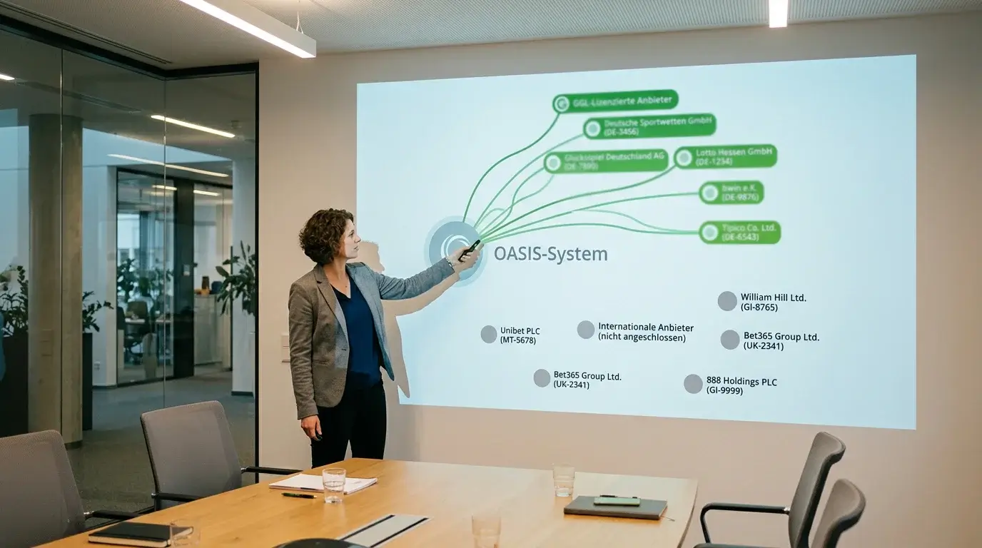 Übersicht angeschlossener Anbieter im OASIS System – GGL-lizenzierte vs. internationale Buchmacher