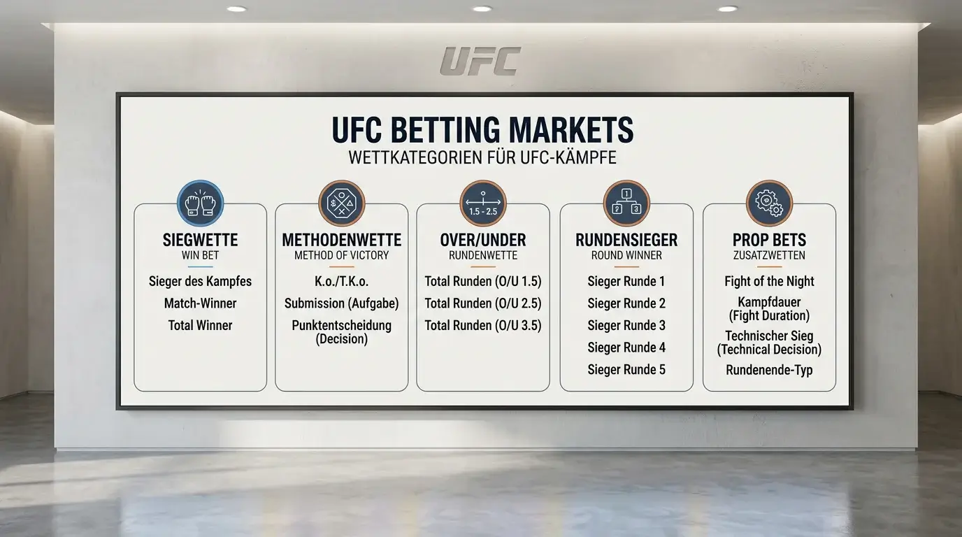 UFC Wettmärkte bei Playzilla – Markttiefe von Siegwette bis Prop Bets für MMA-Wetter