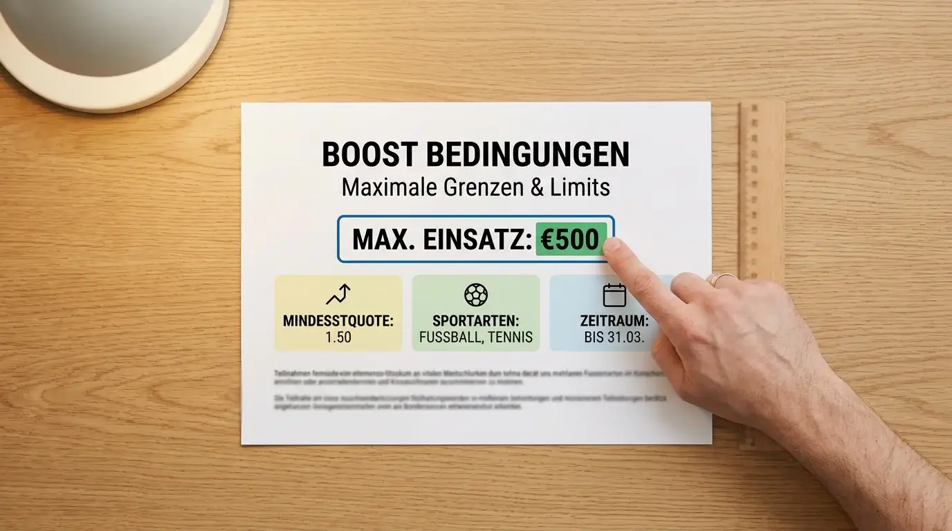 Bedingungen bei UFC Quotenboosts – maximaler Einsatz und Einschränkungen für MMA-Wetter