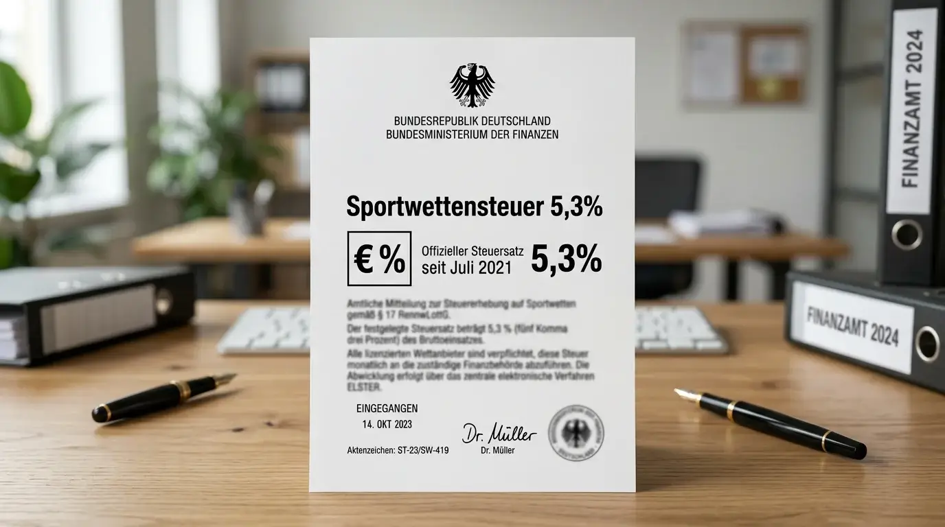 Sportwettensteuer Deutschland 5,3 Prozent – Auswirkungen auf Quoten und Boni für MMA-Wetter erklärt