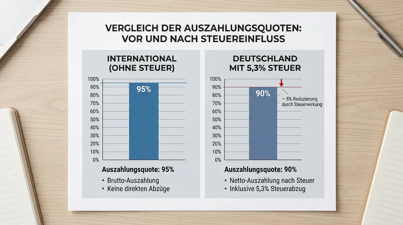 Auswirkung der Sportwettensteuer auf den Quotenschlüssel und Bonuswert bei deutschen Sportwetten-Anbietern