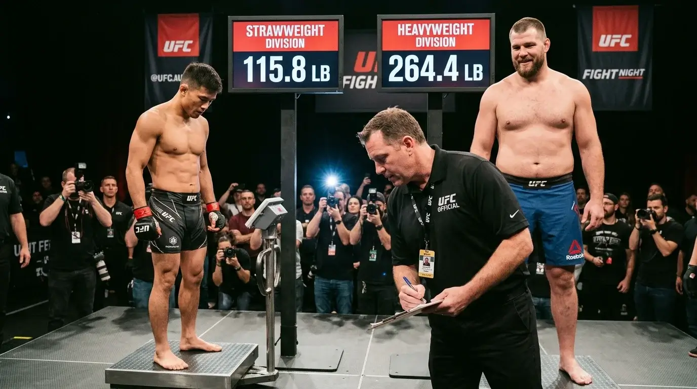 UFC Gewichtsklassen Wetten – Von Strawweight bis Heavyweight, KO-Raten und Kampfdauer für MMA-Wetter erklärt