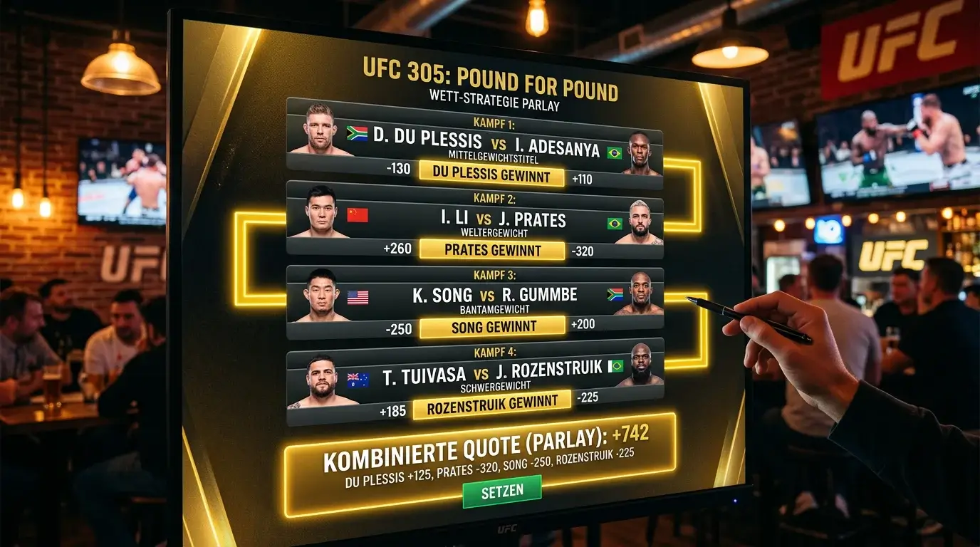 UFC Kombinationswetten Strategie – Chancen und Risiken von MMA Parlays für deutsche Wetter