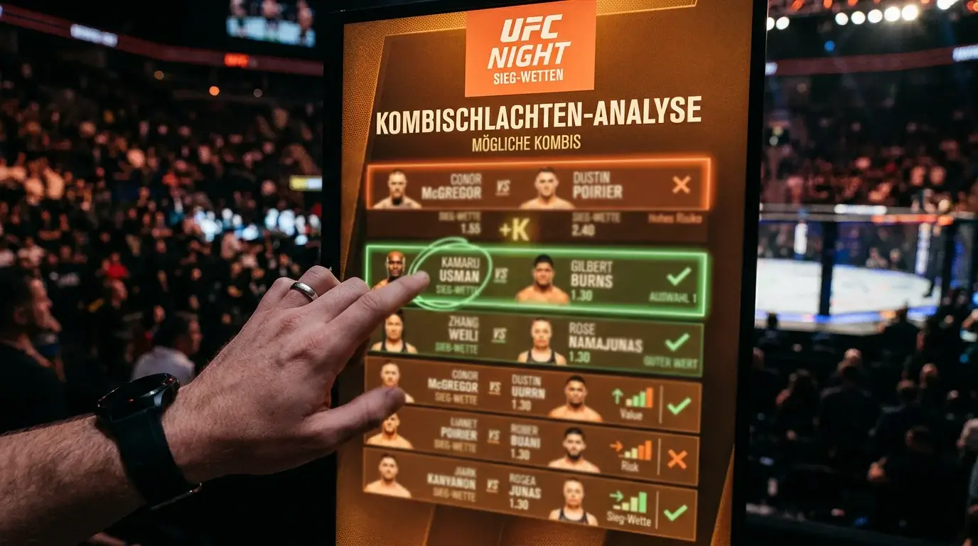 UFC Märkte für sinnvolle Kombiwetten – Value-Siegwetten auf mehrere Fight-Card-Kämpfe kombinieren