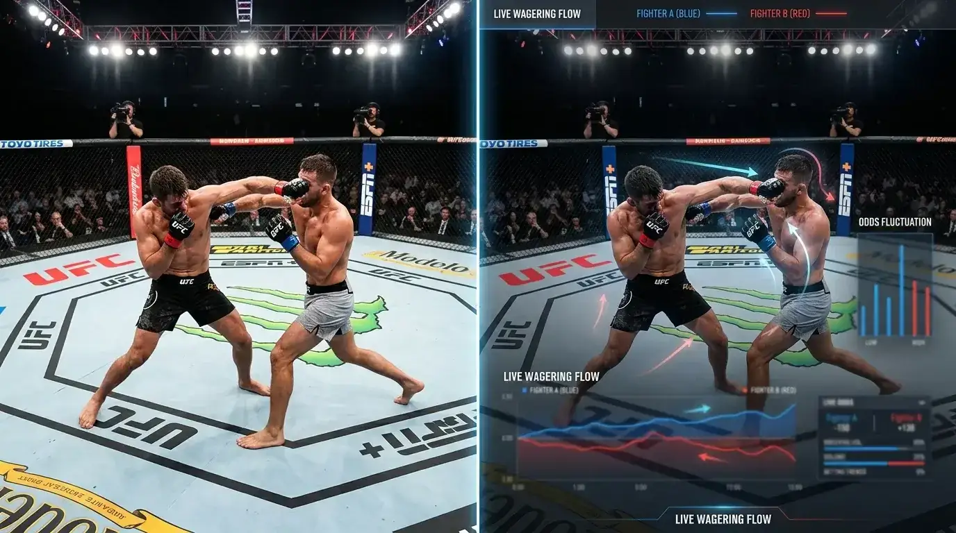 Ablauf einer Winamax Freebet-Wette auf einen UFC-Kampf – Einsatz aus Bonusguthaben, Reingewinn wird ausgezahlt